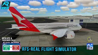 RFS - Real Flight Simulator- Singapore to Sydney||Full Flight||A380-800||Qantas||FullHD||RealRoute