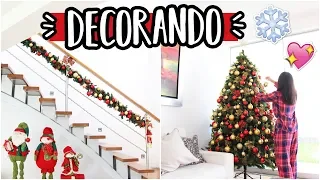 PONIENDO EL ÁRBOL DE NAVIDAD Y DECORANDO TODA LA CASA!!! VLOGMAS DÍA 2