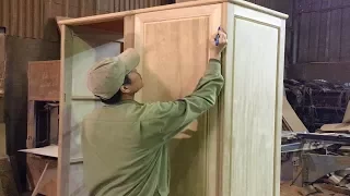 Excellent Woodworking Skills You Have Never Seen - How To Build Wardrobe Door Simple and Beautiful