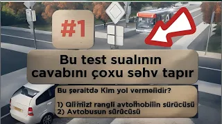 #sürücülüktestsualları #1 | #sürücü svetofora baxmalıdır yoxsa baş yola? #sukanaz_suruculuk