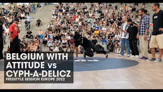 Belgium With Attitude vs CPH-A-DELICZ [top 16] // stance // FREESTYLE SESSION EUROPE 2022