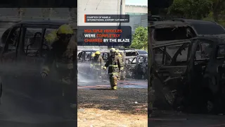 Fire in NAIA Terminal 3 parking lot burns 19 vehicles