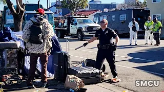Tense Situation at Venice Cleanup Deescalates: LAPD Helps Overcome Homeless Encampment Challenges