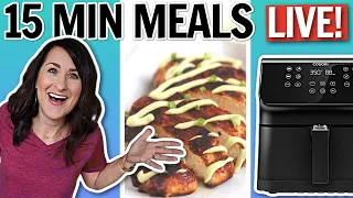 15 Minute Air Fryer Meals + Air Fryer Cookbook Giveaways