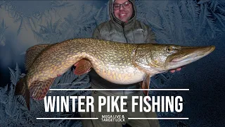 Winter Fishing for Pike - using the new TargetLock & MegaLive on a TILLER