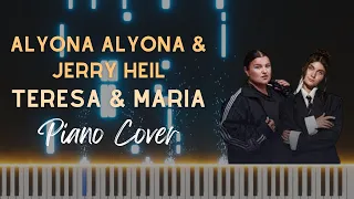 Alyona Alyona & Jerry Heil - Teresa & Maria | FULL Piano Cover by Klangio