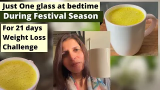 One Glass at Bedtime Daily for 21 Days to Lose Weight / Fat | Nov Challenge | Healthy Drink Recipe