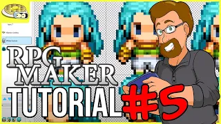 Creating Character SPRITES | BenderWaffles Teaches - RPG Maker Tutorial HOW TO #5 Guide VX MV MZ