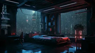 ｒｅｌａｘｉｎｇ　ｉｎ　ｙｏｕｒ　ｃｈｉｃａｇｏ　ａｐａｒｔｍｅｎｔ　ｉｎ　２１６４　ｗｈｉｌｅ　ｉｔ＇ｓ　ｒａｉｎｉｎｇ　－　ｆｕｔｕｒｉｓｔｉｃ　ａｍｂｉｅｎｔ　ｓｏｕｎｄｓｃａｐｅ