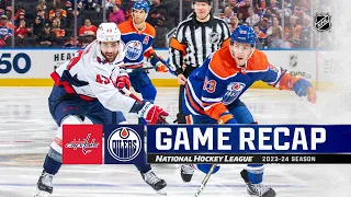 Capitals @ Oilers 3/13 | NHL Highlights 2024