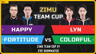 WC3 - Zimu Team Cup #1 - 2v2 Showmatch: Happy & Fortitude vs Lyn & Colorful