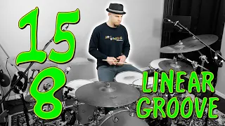 15/8 Odd Time Linear Drumming Groove