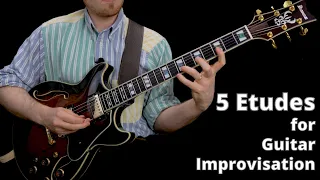 5 Etudes For Modern Guitar Improvisation (Modes, Melodic Minor & Diminished) | Ben Eunson