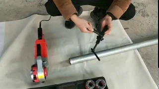 Portable 2300w Electric Pipe Threader With 6 Dies Threading Machine