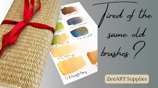 Lesson #10 BRUSHES - used the same #watercolorbrushes for years… I was curious @Zenartsupplies