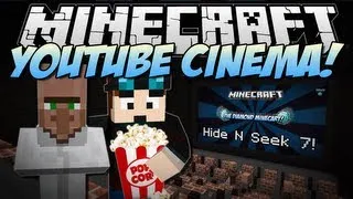 Minecraft | YOUTUBE CINEMA! (Web Displays Mod!) | Mod Showcase [1.6.4]