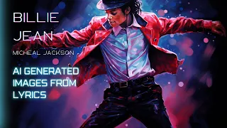 BILLIE JEAN by Michael Jackson | But Lyrics are AI generated images
