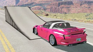 Mobil vs Metal Ramp #2 - BeamNG Drive