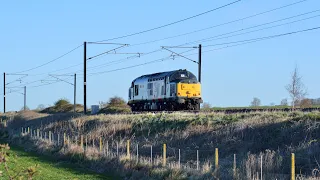 37 884 passes Frinkley Lane running light to Hornsey EMU depot from Doncaster | 07 | 04 | 21