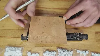 Clarinet repair step by step. Video tutorial part 2. Cork replacement