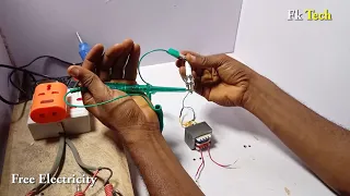 Free Electric Energy Generator From Spark Plug And Magnet