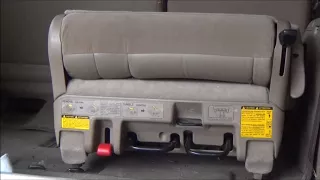 Toyota Sequoia 2002 how to remove the back seat