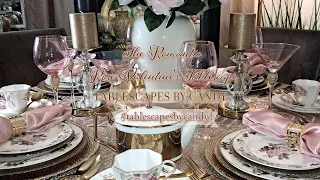 The Romantic Rose Valentine's Tablescape | 2024 Home Décor Ideas | Tablescapes by Candy