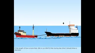 Rule 24 - Towing and pushing  | Rules of the road | COLREGS | Merchant navy Knowledge