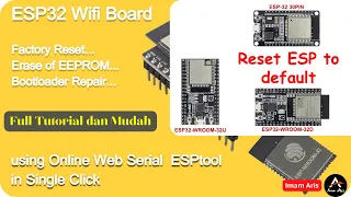 Pemecahan Masalah ESP32: Reset / Flash, Hapus EEPROM, dan Perbaiki Bootloader ESP32 & ESP8266