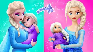 Elsa e Anna com Seus Bebês / 32 Frozen DIYs