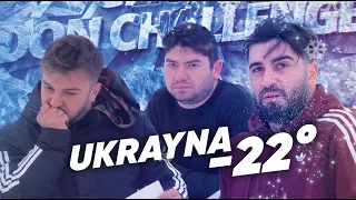 UKRAYNA'DA DONMUŞ GÖLE GİRMEK! BİLEMEZSEN DONARSIN! (-22 DERECE)