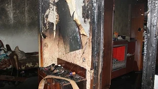 Пожар на ул. Максимовского в Туле