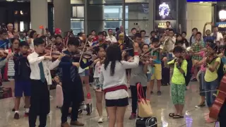 MYO Flash mob 2016 at HK Int. Airport T1