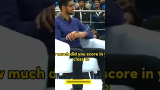 Google CEO Sundar Pichai Class 12th Marks 😉 | Savage Answer #Shorts #viral