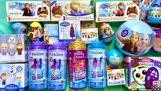 ASMR Disney Frozen huge Toys Collection l Disney Doorables Frozen Snow Color Reveal dolls