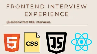 How fresher answered all questions | HCL interview experience| HTML, CSS and JavaScript