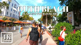 SOUTH BEACH JANUARY 2021 4K UHD 60FPS MIAMI BEACH FLORIDA USA AΩ