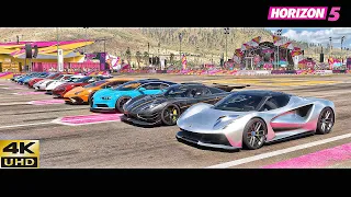Top 38 Fastest Hypercars Drag Race in Forza Horizon 5