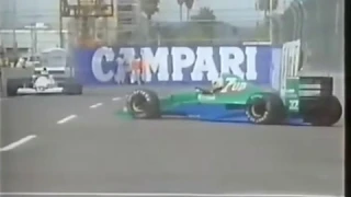 F1 1991 USGP Gachot  spins