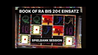 Book of Ra Freispiele 20€ Einsatz😱 Spielbank Spielothek Novoline Jackpot Spielhalle Casino zocken