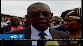A quite mood prevails at Mangope's home village