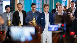 The Closing Ceremony of Casablanca Chess 2024 | ft. Carlsen, Anand, Nakamura, Amin