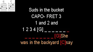 Suds In The Bucket by Sara Evans guitar play along