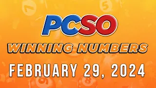 P24M Jackpot Super Lotto 6/49, 2D, 3D, 6D, and Lotto 6/42 | February 29, 2024