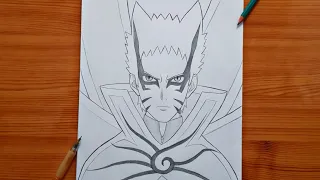 How to draw Naruto ( Baryon Mode ) | Naruto Baryon Mode step by step | easy tutorial