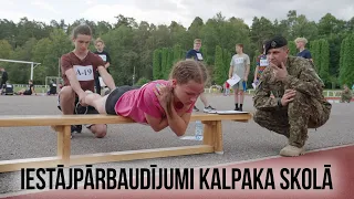 Jaunieši kārto iestājpārbaudījumus Pulkveža Oskara Kalpaka profesionālajā vidusskolā