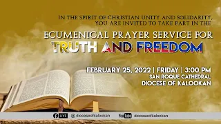 02.25.22 |3:00PM|  Ecumenical Prayer Service for Truth and Freedom