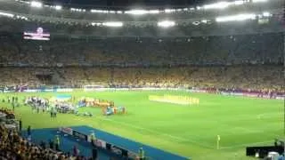 EURO 2012 - Swedish & Ukraine national anthems