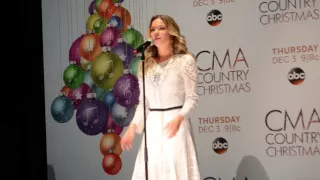 LeAnn Rimes backstage at CMA Country Christmas
