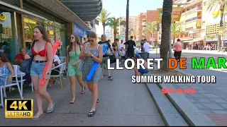 LLoret De Mar Beach Costa Brava Spain 4k